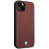 BMW BMHCP14S22RFGR Leather Diamond Pattern kietasis dėklas skirtas iPhone 14 6,1", bordinis