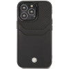 BMW BMHCP14L22RSEPK telefono dėklas, skirtas iPhone 14 Pro, juodas, Leather Card Slot