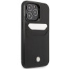 BMW BMHCP14L22RSEPK telefono dėklas, skirtas iPhone 14 Pro, juodas, Leather Card Slot