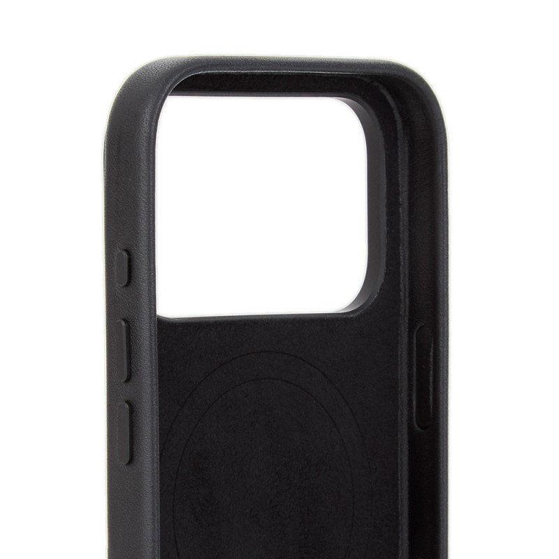Mujjo Troubadour odinis dėklas, skirtas Apple iPhone 18 Pro / 17 Pro, MagSafe, juodas