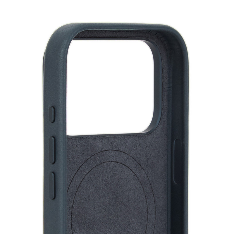 Mujjo Troubadour odinis dėklas, skirtas Apple iPhone 18 Pro / 17 Pro, MagSafe, bazalto spalvos