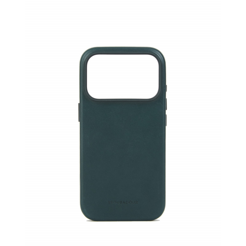 Mujjo Troubadour odinis dėklas, skirtas Apple iPhone 18 Pro / 17 Pro, MagSafe, obsidiano žalias