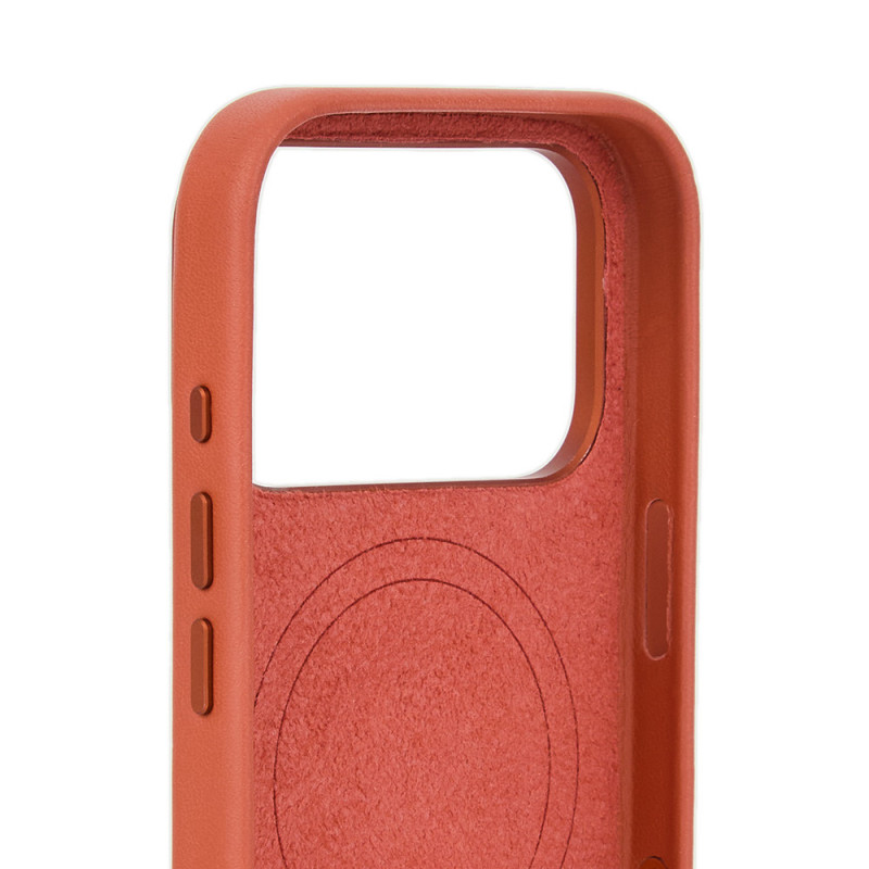 Mujjo Troubadour odinis dėklas, skirtas Apple iPhone 18 Pro / 17 Pro, MagSafe, terakotos spalvos