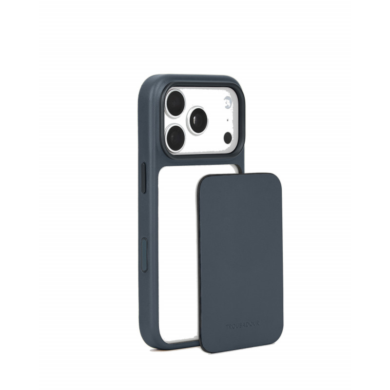 Mujjo Troubadour Modular odinis dėklas, skirtas Apple iPhone 18 Pro / 17 Pro, MagSafe, bazalto spalvos