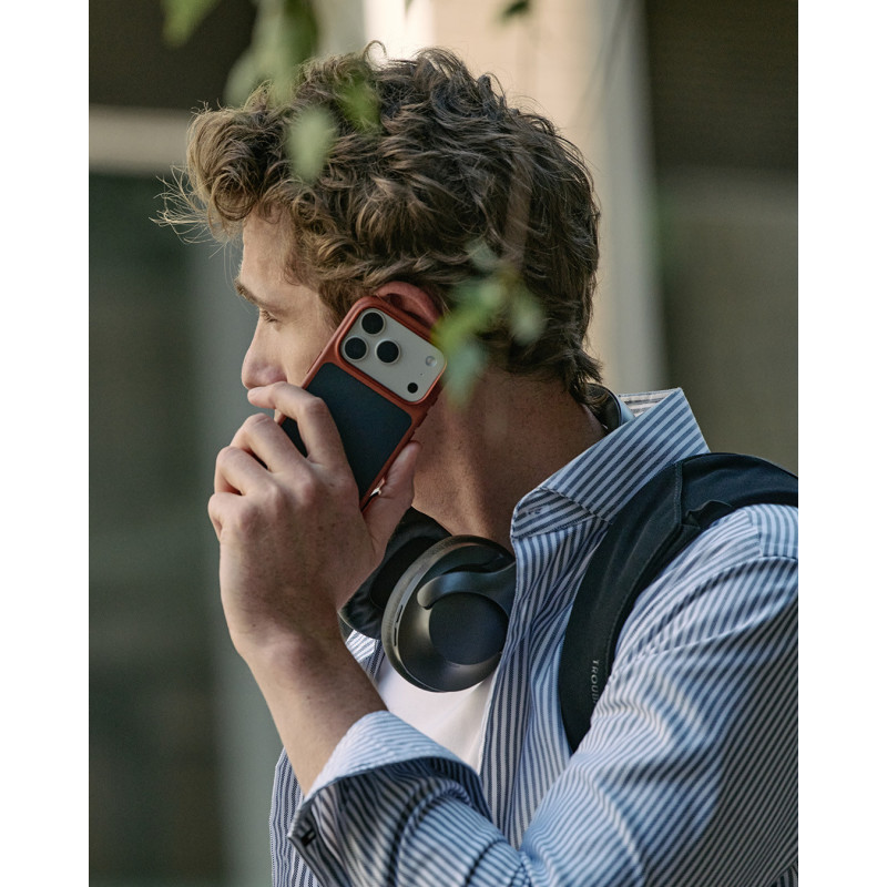Mujjo Troubadour Modular odinis dėklas, skirtas Apple iPhone 18 Pro / 17 Pro, MagSafe, bazalto spalvos