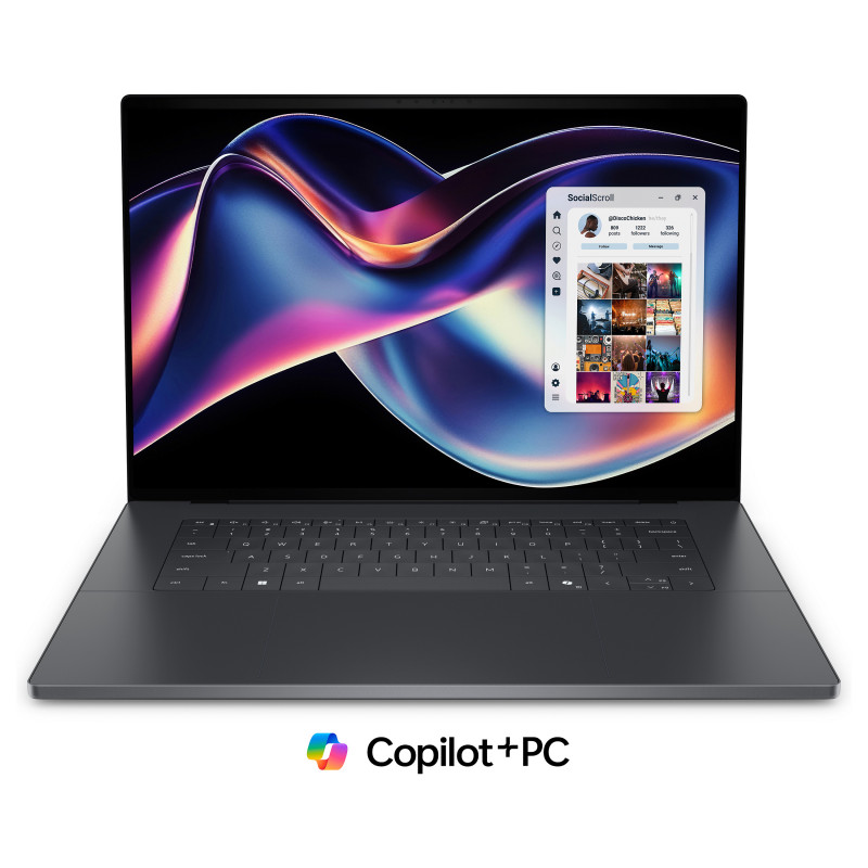 Dell XPS 16 DA16260-945YK 16 colių nešiojamas kompiuteris su jutikliniu ekranu, Intel Core Ultra X9 388H, 32 GB RAM, 1 TB SSD, Windows 11 Home, grafito