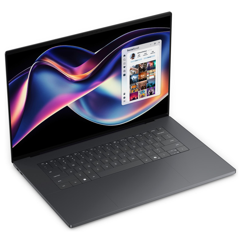 Dell XPS 16 DA16260-945YK 16 colių nešiojamas kompiuteris su jutikliniu ekranu, Intel Core Ultra X9 388H, 32 GB RAM, 1 TB SSD, Windows 11 Home, grafito