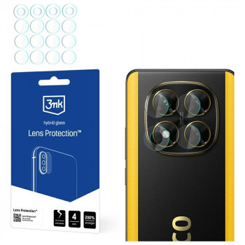3MK Lens Protection Xiaomi POCO X7 hibridinis stiklelis fotoaparato objektyvui (4 vnt.)