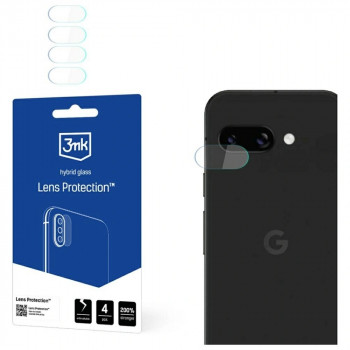 3MK Lens Protection Google Pixel 9A hibridinis stiklelis fotoaparato objektyvui (4 vnt.)