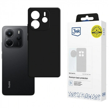3MK Matt Case Pro juodas dėklas Xiaomi Redmi Note 14 4G