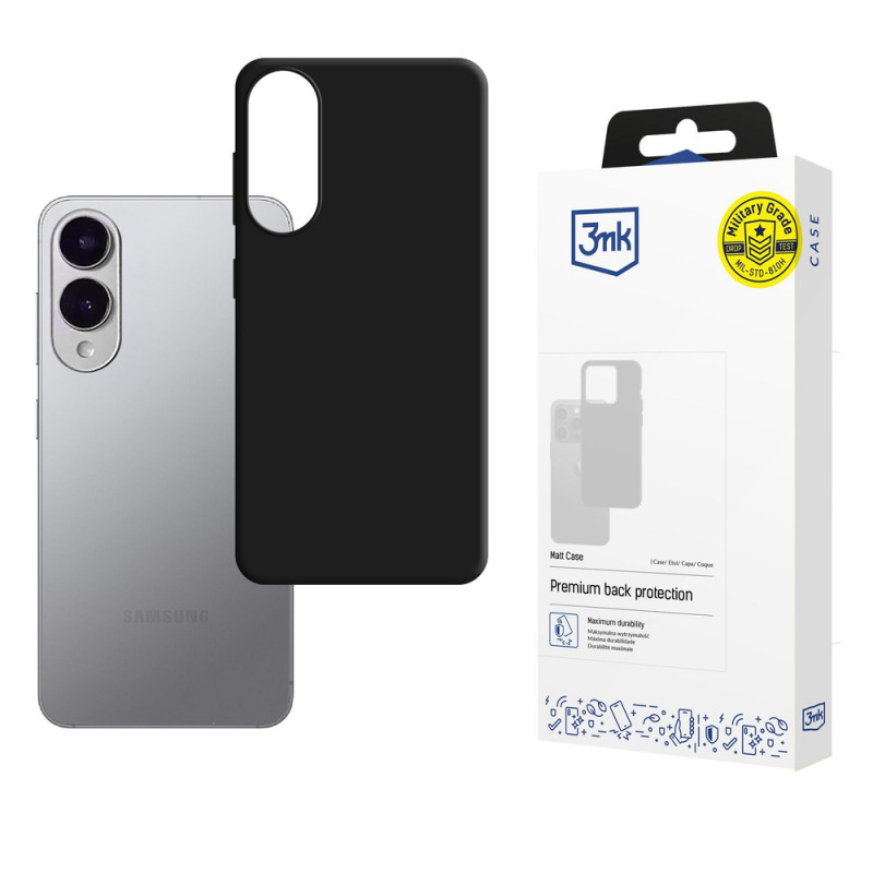 3MK Matt Case dėklas telefonui Samsung Galaxy S25 Edge, juodas