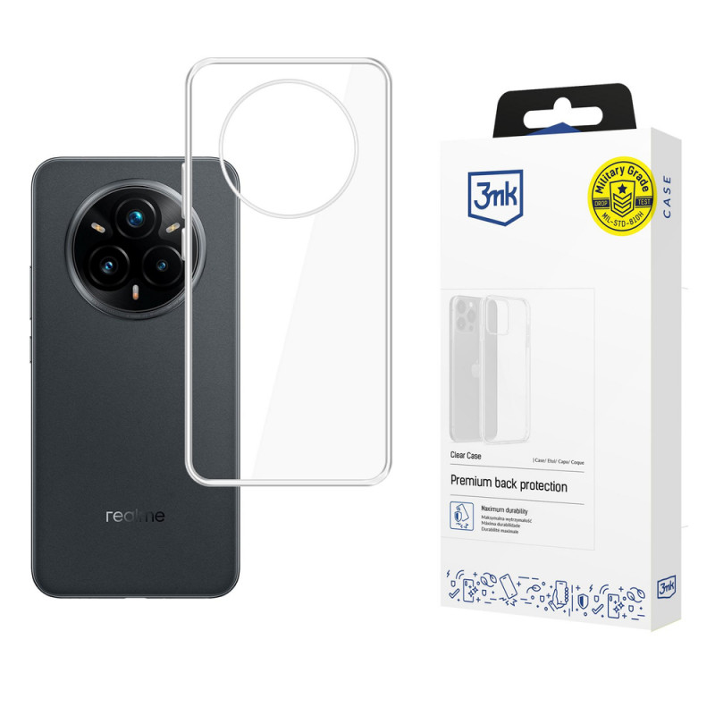 3MK Clear Case dėklas telefonui Realme 14 Pro+, skaidrus