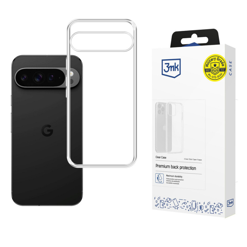 3MK Clear Case skaidrus dėklas telefonui Google Pixel 10 Pro XL