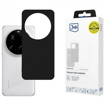 3MK Silicone Case juodas silikoninis dėklas telefonui Xiaomi 15 Ultra