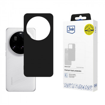3MK Silicone Case juodas silikoninis dėklas telefonui Xiaomi 15 Ultra