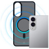 3MK Smoke MagCase dėklas telefonui Samsung Galaxy S25 Edge, juodas