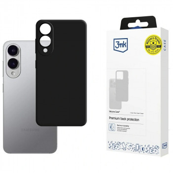 3MK silikoninis telefono dėklas Samsung Galaxy S25 Edge, juodos spalvos
