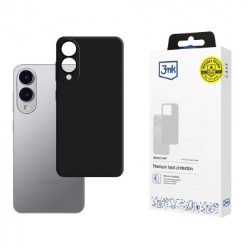 3MK silikoninis telefono dėklas Samsung Galaxy S25 Edge, juodos spalvos