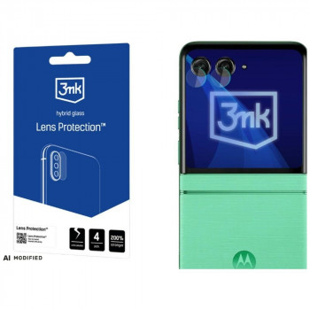 3MK Lens Protection hibridinis kameros objektyvo stiklas, skirtas Motorola Razr 60 (4 vnt.)