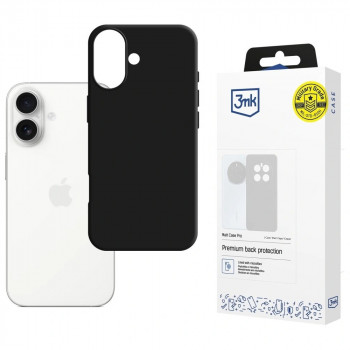 3mk Matt Case Pro dėklas, skirtas Apple iPhone 17, matinis juodas