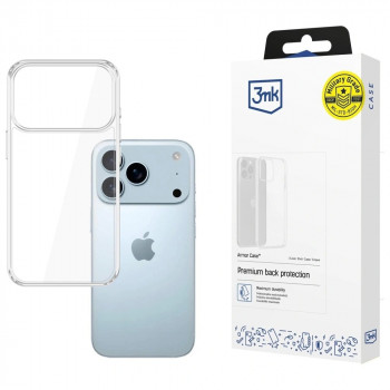 3mk Armor Case apsauginis dėklas, skirtas Apple iPhone 17 Pro / 18 Pro, permatomas