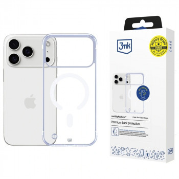 3mk Just20g MagCase dėklas, skirtas Apple iPhone 17 Pro Max, permatomas, polikarbonatas
