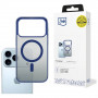 3mk Frosty MagCase dėklas, skirtas Apple iPhone 17 Pro Max, mėlynas