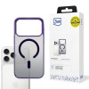 3mk Frosty MagCase dėklas, skirtas Apple iPhone 17 Pro Max, violetinis