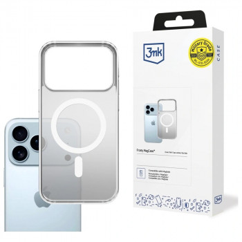3mk Frosty MagCase dėklas, skirtas Apple iPhone 17 Pro Max, baltas