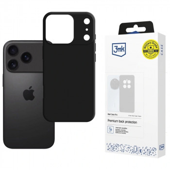 3mk Matt Case Pro dėklas, skirtas Apple iPhone 17 Pro Max, matinis juodas