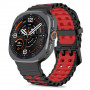 Tech-Protect Iconband Pro dirželis Samsung Galaxy Watch Ultra 1 / 2 (2024-2026) laikrodžiui, 47 mm, juodas ir raudonas
