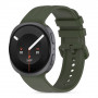 Tech-Protect Silicone Evo dirželis Samsung Galaxy Watch 8 / 9 / Classic (40 / 44 / 46 mm) laikrodžiui, chaki žalias
