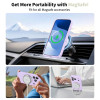 Tech-Protect Silicone MagSafe dėklas Apple iPhone 17 Pro telefonui, alyvinis, THP4521