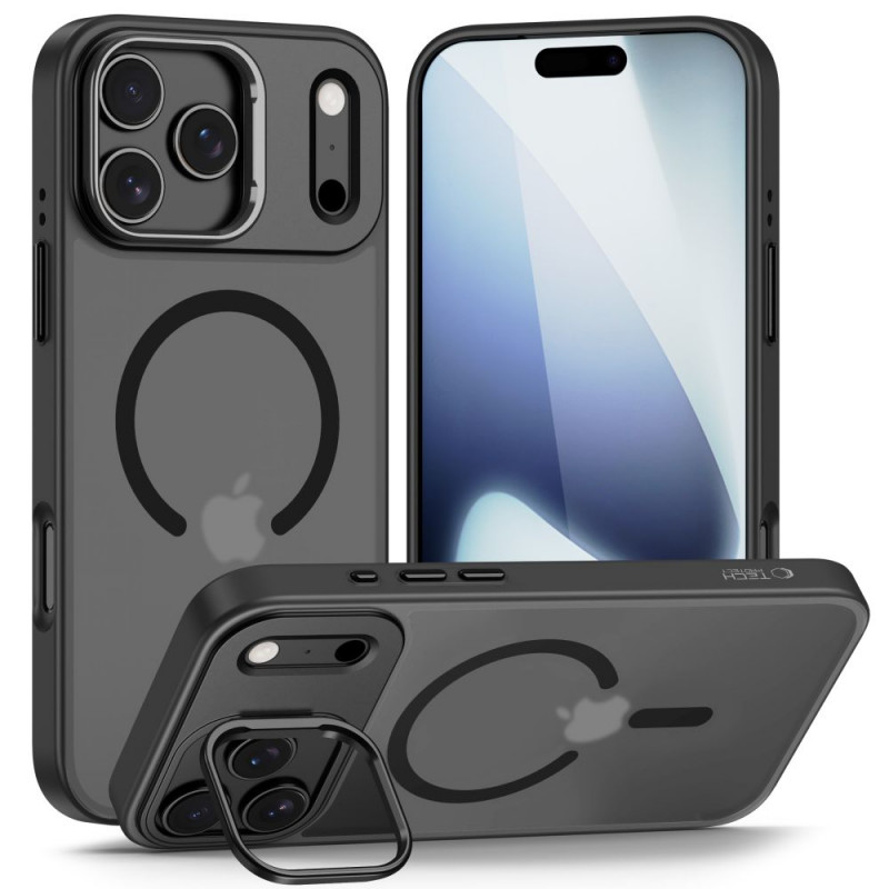 Tech-Protect Magstand MagSafe dėklas, skirtas Apple iPhone 17 Pro, matinės juodos spalvos