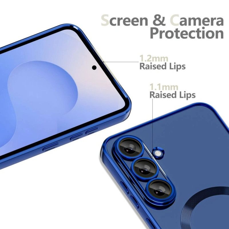 Tech-Protect Magflex MagSafe dėklas telefonui Samsung Galaxy S25 FE, tamsiai mėlynas