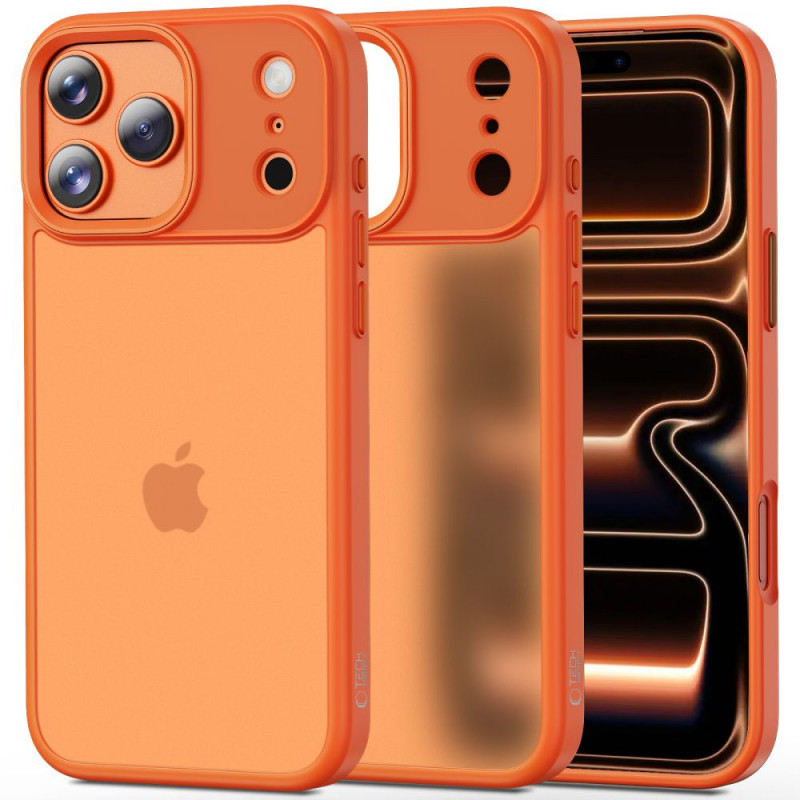 Tech-Protect MagMat apsauginis dėklas Apple iPhone 17 Pro, matinis kosminės oranžinės spalvos