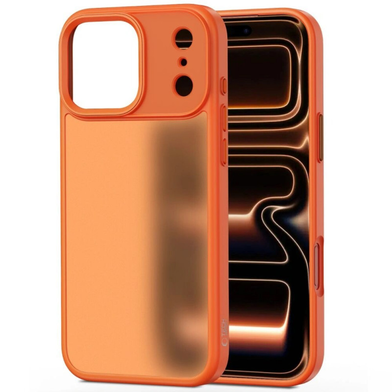 Tech-Protect MagMat apsauginis dėklas Apple iPhone 17 Pro, matinis kosminės oranžinės spalvos
