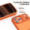 Tech-Protect MagMat apsauginis dėklas Apple iPhone 17 Pro, matinis kosminės oranžinės spalvos