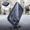 Tech-Protect MagMat MagSafe apsauginis dėklas Apple iPhone 17 Pro Max, tamsiai mėlynas/skaidrus