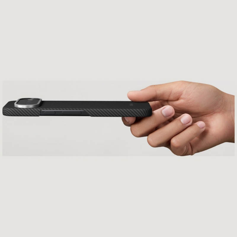 PITAKA Edge Case dėklas Google Pixel 11 Pro XL telefonui, juodai pilkas
