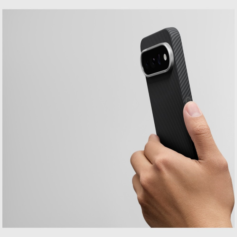 PITAKA Edge Case dėklas Google Pixel 11 Pro XL telefonui, juodai pilkas