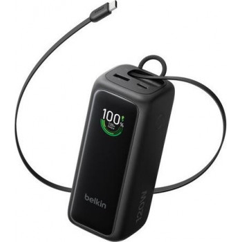 Belkin UltraCharge Smart Display Power išorinis akumuliatorius BPB042HQBK, PD 120 W, įtraukiamas USB-C laidas