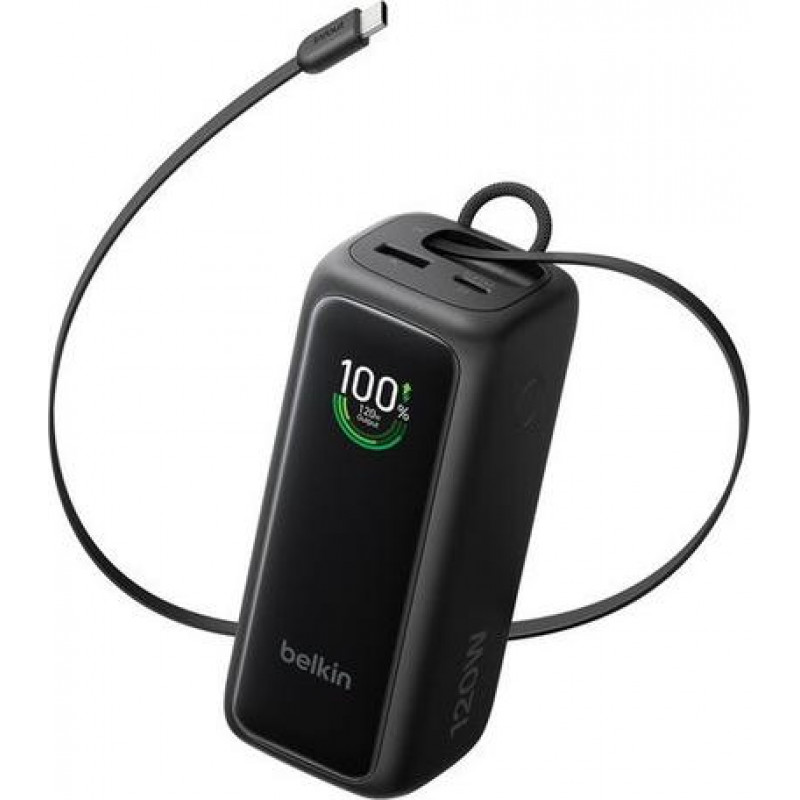 Belkin UltraCharge Smart Display Power išorinis akumuliatorius BPB042HQBK, PD 120 W, įtraukiamas USB-C laidas