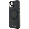 BMW Pattern MagSafe kietasis dėklas Apple iPhone 14, pilkas (BMHMP14SHGPK)