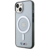 BMW Silver Ring MagSafe kietas dėklas Apple iPhone 14 Plus / 15 Plus, permatomas
