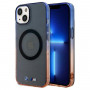 BMW Gradient Bumper MagSafe kietasis dėklas, skirtas Apple iPhone 15 Plus / 14 Plus, pilkas