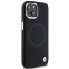 BMW Signature Liquid Silicone MagSafe dėklas, skirtas Apple iPhone 15 Plus / 14 Plus, juodas (BMHMP15MSILBK2)