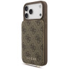 Guess 4G Cardslots & Magnetic Closure Crossbody dėklas, rudas, skirtas Apple iPhone 18 Pro Max / 17 Pro Max