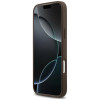 Guess 4G Double Card Triangle dėklas Apple iPhone 18 Pro Max / 17 Pro Max, rudas