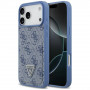 Guess 4G Double Card Triangle dėklas Apple iPhone 18 Pro Max / 17 Pro Max, mėlynas